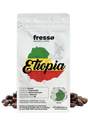 Cafea boabe de origine Fresso Etiopia Yirgacheffe