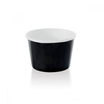 Pahare carton inghetata negre, 120 ml, 50 buc/set