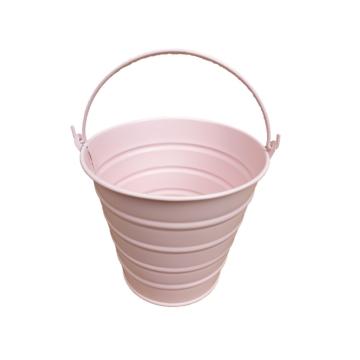 Galetusa din tabla cu toarta roz, D12cm de la Distinctiv Store Srl