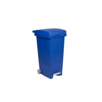 Pubela cu pedala, 80 litri, Big albastru