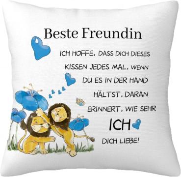 Fata de perna Lei 45x45 cm Beste Freundin