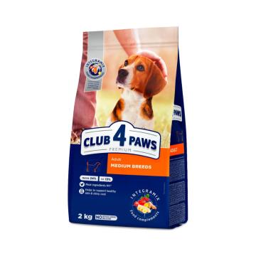 Hrana caini Club 4 Paws dog adult medium breeds cu pui 2kg de la Club4Paws Srl