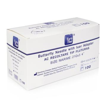 Seturi de recoltare, fluturasi, cu Luer Lock - 21G - 100 buc de la Medaz Life Consum Srl