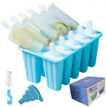 Forme de inghetata din silicon fara BPA - set 10 bucati