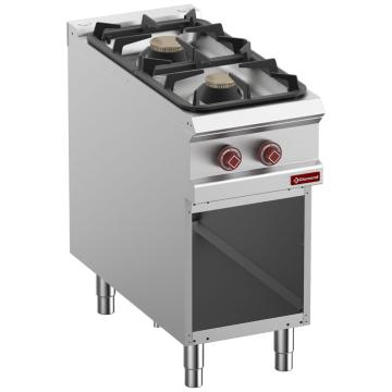 Masina de gatit 2 arzatoare de gaz, dulap deschis
