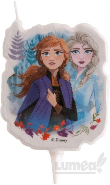 Lumanare aniversara Frozen, 2D - deKora de la Lumea Basmelor International Srl