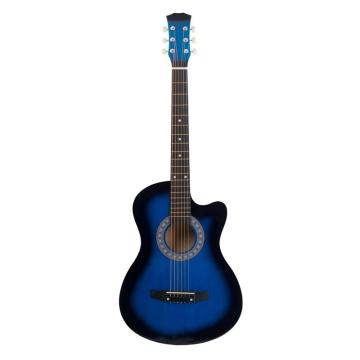 Chitara clasica din lemn 95 cm, Cutaway Country Blue, Deluxe