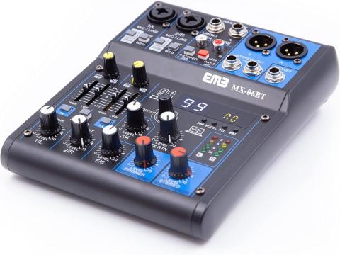 Mixer audio pasiv profesional WVNGR K-6 cu 4 canale si DSP