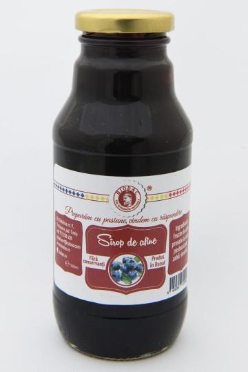 Sirop de afine salbatice presate la rece fara zahar, 330ml de la Keka Srl