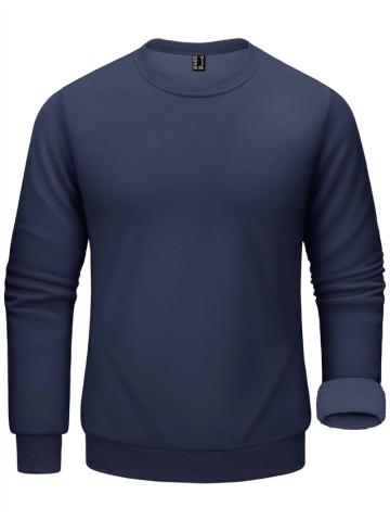 Bluza captusita, cu maneca lunga, barbati, albastru gri S de la Molifag Srl
