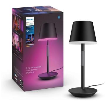 Lampa LED RGB Philips Hue Go, bluetooth, cu acumulator, 6W