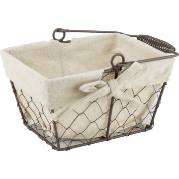 Cos servire paine dreptunghiular Raki 16x11x10cm din metal