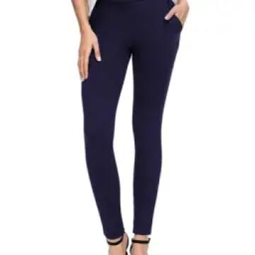 Pantaloni albastri, elastici, eleganti, pentru femei