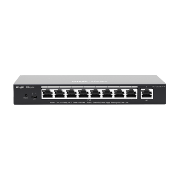 Switch 8 porturi PoE+ RJ45 Gigabit, 1 port uplink RJ45 de la Big IT Solutions