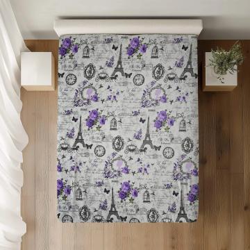Cearceaf pat simplu dimensiuni:140x210, 100% bumbac standard