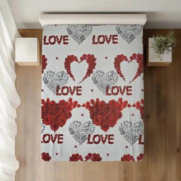 Cearceaf pat cu elastic, dimensiuni: 120x200x30, polibumbac