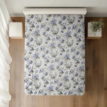 Cearceaf de pat cu elastic dimensiuni 100x200x30 100% bumbac de la Vision Craft Textile Srl