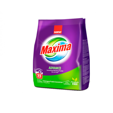 Detergent pudra Sano Maxima Advance, 1.25 kg, 35 spalari de la Sanito Distribution Srl