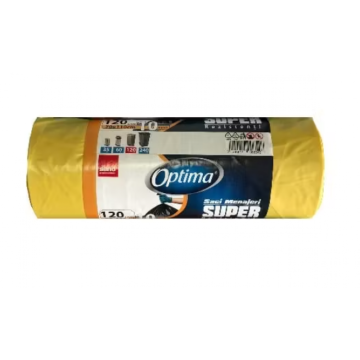 Saci gunoi Sano Optima Super 120litri, 10, 70*110 galbeni