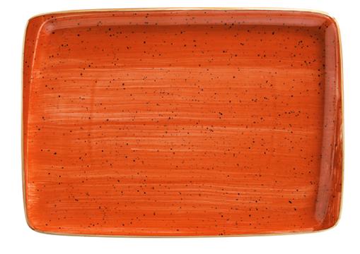 Platou dreptunghiular din portelan Bonna Terracota 36x25cm