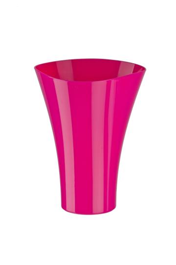 Ghiveci Fala plastic, 17x21,5cm, fuchsia