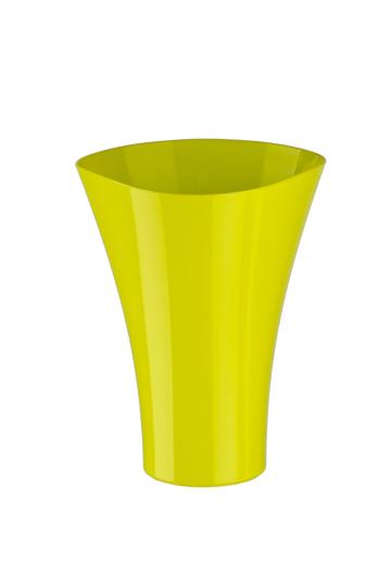 Ghiveci Fala plastic, 17x21,5cm, verde-lime