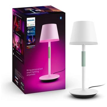 Lampa LED RGB Philips Hue Go, bluetooth, cu acumulator, 6W