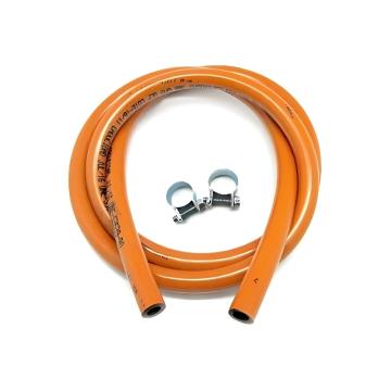 Furtun gaz butan/propan 1,5 m cu 2 coliere de prindere de la Baralchim Srl