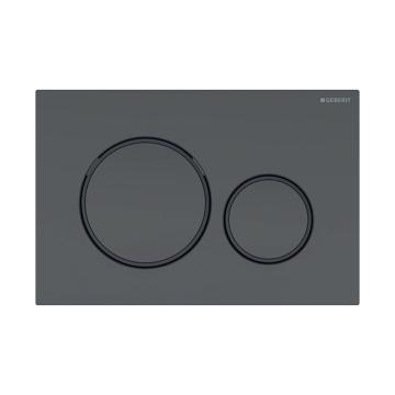 Clapeta Wc Geberit Sigma20 negru mat - inele negre de la Store Dolphin Srl