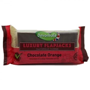 Baton Flapjack cu ciocolata si portocale, cu glazura, 95g