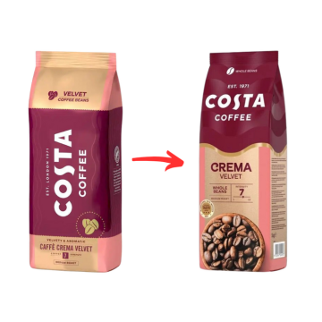 Cafea boabe Costa crema velvet 1 kg