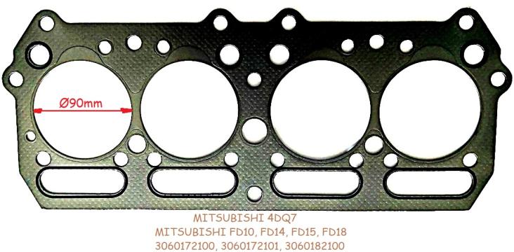 Garnitura chiuloasa Mitsubishi 4DQ7, Mitsubishi FD14, FD15