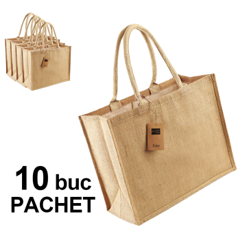 Sacosa iuta, clasic - toarta natur 10 bucati de la Best Media Style Srl