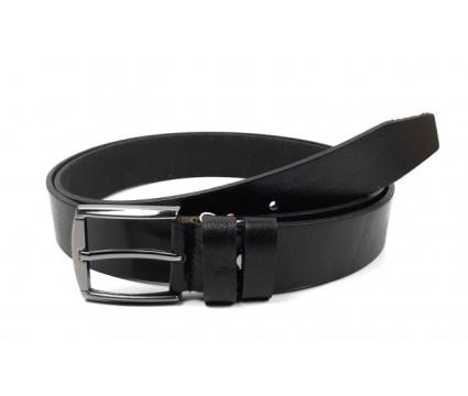 Curea piele naturala eleganta neagra (latime 4 cm)