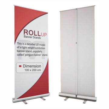 Sistem roll-up standard din aluminiu 100 x 200 cm