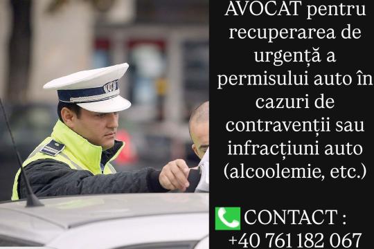 Servicii avocat pentru recuperare de urgenta permis auto de la Cabinet De Avocat-Gae Catalin Bogdan