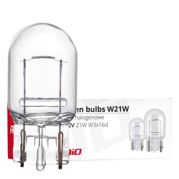 Set 10 becuri cu halogen T20, W21W, W3x16d, 12V de la Auto Care Store Srl