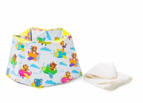 Olita pliabila portabila pentru calatorie BabyJem Carton de la Montana Imobiliare Srl