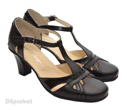 Pantofi dama piele naturala negri P12, 39 de la Deprobat.ro