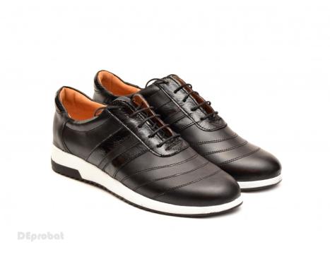 Pantofi sport negri dama piele naturala P80 de la Deprobat.ro