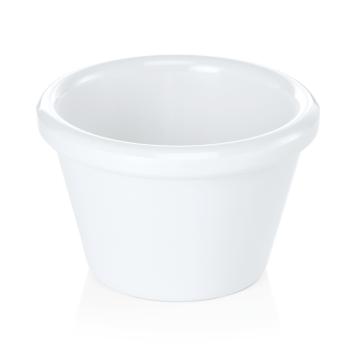 Set 12 forme melamina alba 40 ml, 6 cm - sosiera/ramekin