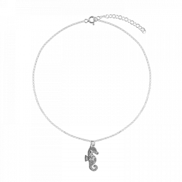 Bratara din argint, calut de mare Mandala, 15 - 19 cm