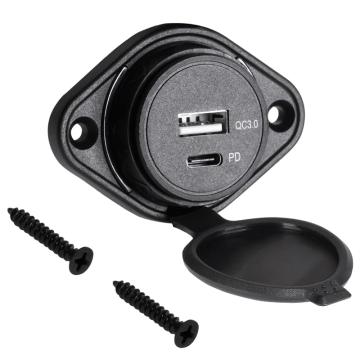 Mufa auto pentru montaj USB si typ C,18W de la Marco & Dora Impex Srl