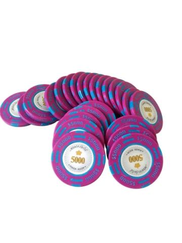 Jeton Poker Montecarlo 14 grame Clay, inscriptionat 5000 de la Chess Events Srl