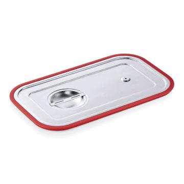 Capac inox GN 1/1 cu garnitura silicon - pentru transport de la Ad Horeca Concept Srl