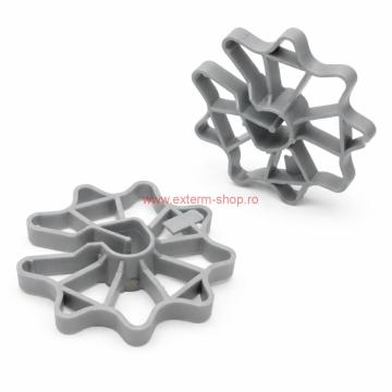 Distantieri plastic rozeta pentru cofraje beton de la Exterm Rom Trading Srl