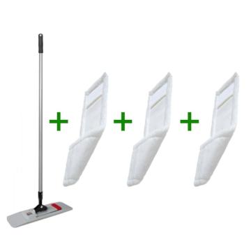 Mop Magic Click cu 3 rezerve de mop microfibra