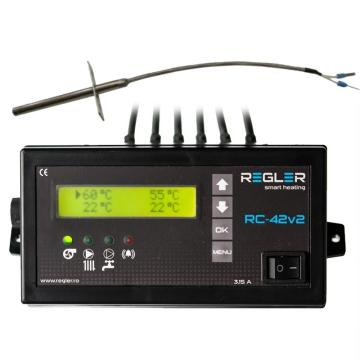 Controler Regler RC 42v2 PID cu senzor gaze evacuare de la Poltherm System Srl