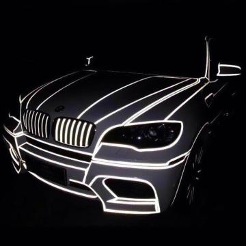 Sticker reflectorizant outline deco, culoare argintiu 2buc. de la Auto Care Store Srl