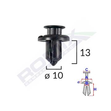 Clips fixare bara fata pentru Honda / Mitsubishi 10x13mm de la Auto Care Store Srl